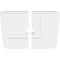 Ekena Millwork Lucan Architectural Grade PVC Contemporary Ceiling Medallion, Two Piece, 26"OD x 3"ID x 9"C x 1"P CMP26LN2-03000 - alternate 2